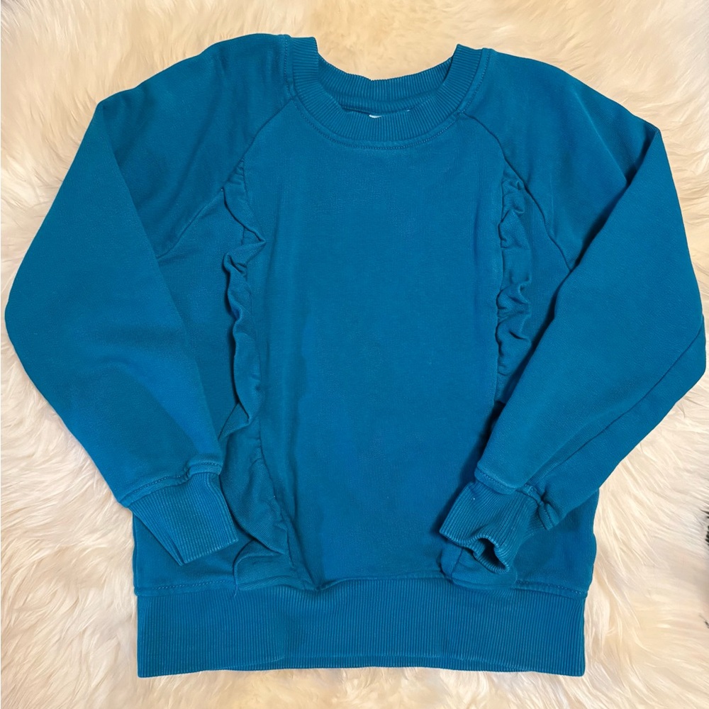 Hanna Andersson French Terry Ruffle‎ Sweatshirt